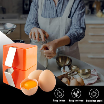 Egg slicer - for raw eggs - eggshell cutter - stainless steel eggshell slicer - eggshell separator V1259-DP01-BO-381