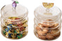 Household candy jar - desk candy box - candy jar with 3D fruit lid and snack compartment (two parts) V1259-DP01-BO-384