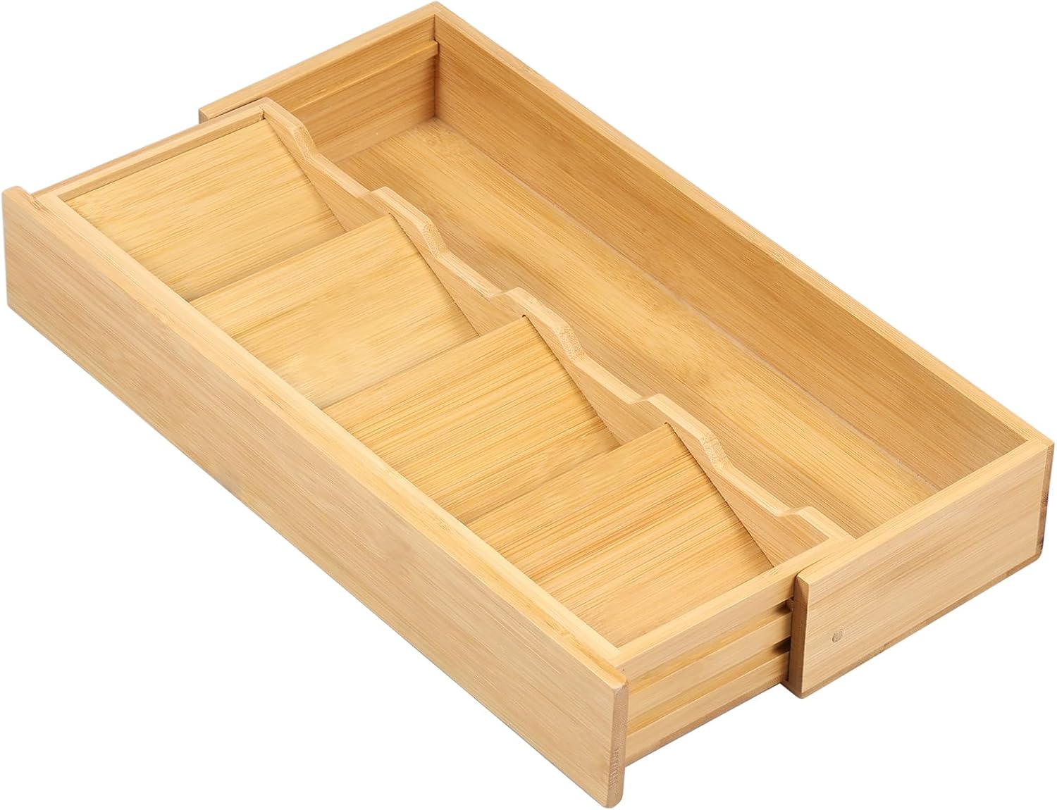 Kitchen drawer organizer - cutlery organizer - expandable bamboo storage box - cutlery rack - telescopic V1259-DP01-BO-423