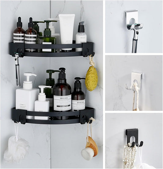 Suction hooks without drilling for hanging bath sponges, towels and razor holders for the bathroom, office, V1259-DP01-BO-434