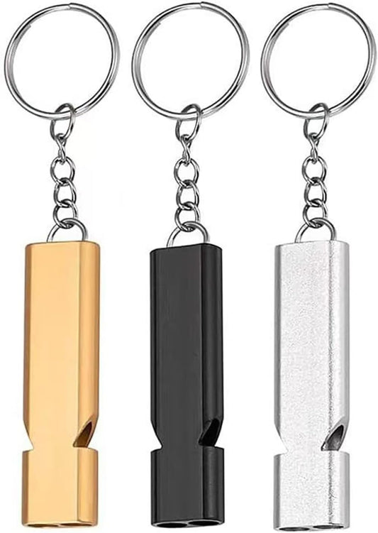 Fluitje - 3-pack - Safety whistle for survival - Suitable for camping in the great outdoors - Survival V1259-DP01-BO-45