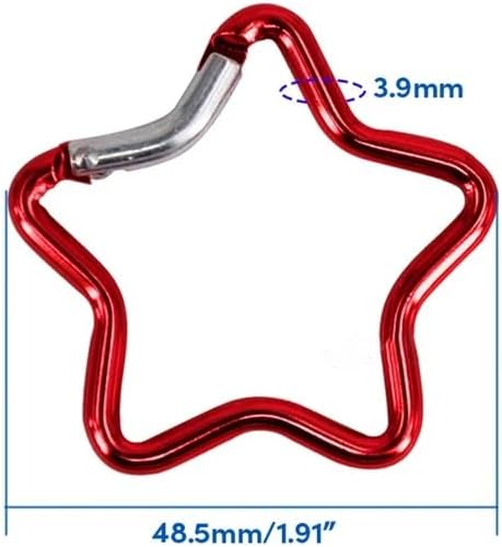Carabiner Hooks - 10 pieces - Multicolour - Climbing Hook Clips - Camping Accessory Clips - Outdoor - Hiking V1259-DP01-BO-46