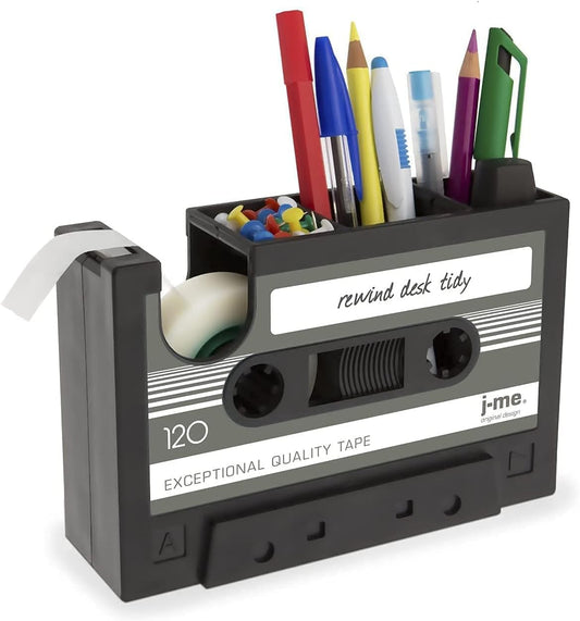 Retro Cassette Tape Pencil Holder - Multifunctional Pencil Holder - Creative Desk Organizer - Pencil Holder V1259-DP01-BO-462