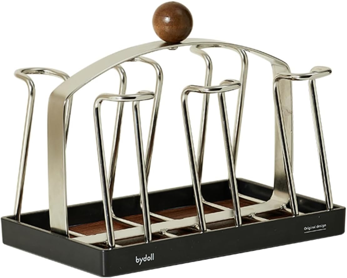 Stainless steel holder - sturdy and dries quickly - removable drip tray - suitable for coffee V1259-DP01-BO-467