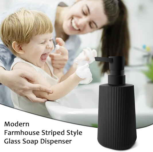 Soap Dispenser - Black Soap Dispenser for Detergent - Kitchen Soap Dispenser - With Press Dispenser - V1259-DP01-BO-477
