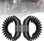 Combination lock - 2 pieces - Black - Motorcycle helmet lock - Theft security - Retractable - Luggage lock - V1259-DP01-BO-48