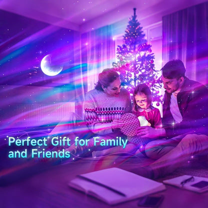 Starry Sky Projector Lamp - 300 Lighting Settings - Northern Light - 15 White Noise Bluetooth Projector Modes V1259-DP01-BO-486