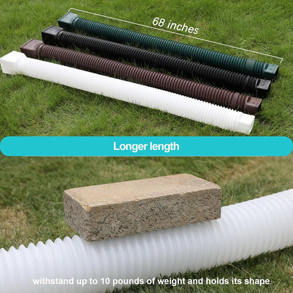 White single gutter extension - Flexible design - Gutter extension - Gutter connector - Rainwater drainage - V1259-DP01-BO-516