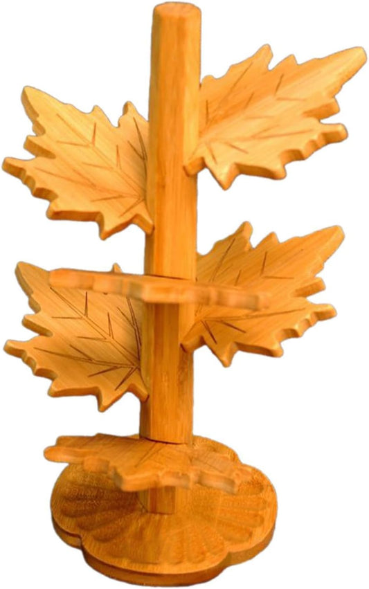 6 coasters in the shape of a maple leaf - heat-resistant and heat-insulating - suitable for dining tables, V1259-DP01-BO-518