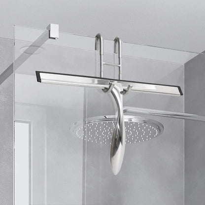 Shower Curtain Hooks (2-pack) - Towel Hooks for Frameless Glass Shower Doors - Shower Squeegee Hooks V1259-DP01-BO-522