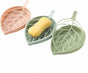 Soap dish set in leaf shape - soap dish and draining rack with double layer leaf design - removable V1259-DP01-BO-527