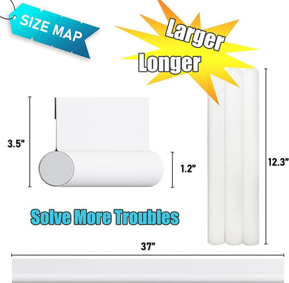 Door stopper, draft excluder, draft excluder, 37 inch, cuttable, draft excluder, insulator, sound insulation, V1259-DP01-BO-53