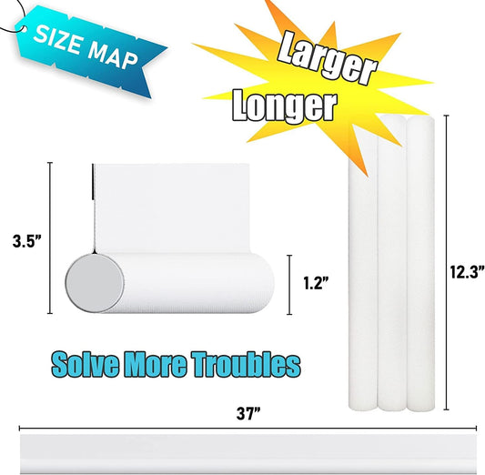 Door stopper, draft excluder, draft excluder, 37 inch, cuttable, draft excluder, insulator, sound insulation, V1259-DP01-BO-53