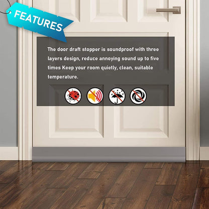 Door stopper, draft excluder, draft excluder, 37 inch, cuttable, draft excluder, insulator, sound insulation, V1259-DP01-BO-53