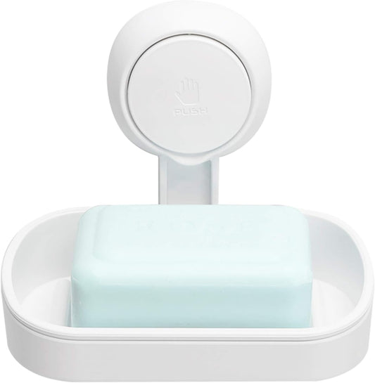 Shower soap dish, load capacity up to 3 kg, bathroom, soap dish with suction cup, wall-mounted, waterproof, V1259-DP01-BO-532