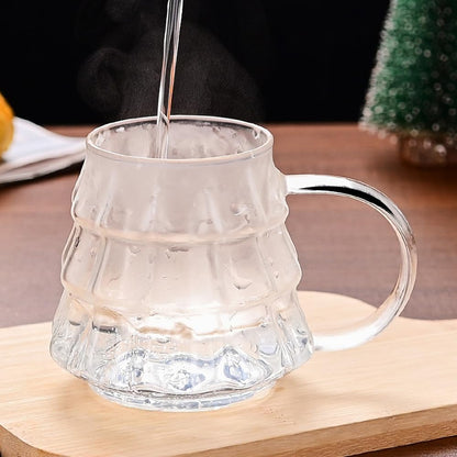 Tree-shaped transparent glass coffee cup - Tree-patterned glass tea cup - Household juice cup - Milk cup with V1259-DP01-BO-540
