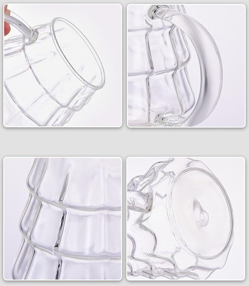 Tree-shaped transparent glass coffee cup - Tree-patterned glass tea cup - Household juice cup - Milk cup with V1259-DP01-BO-540