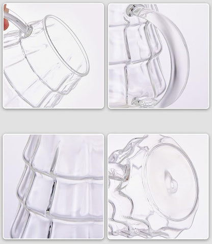 Tree-shaped transparent glass coffee cup - Tree-patterned glass tea cup - Household juice cup - Milk cup with V1259-DP01-BO-540