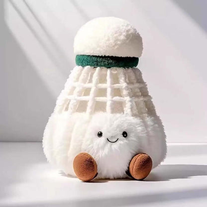 Shady cuddle - Badminton keychain Plush doll - Soft stuffed doll Sports character keychain Hanger Birthday V1259-DP01-BO-561