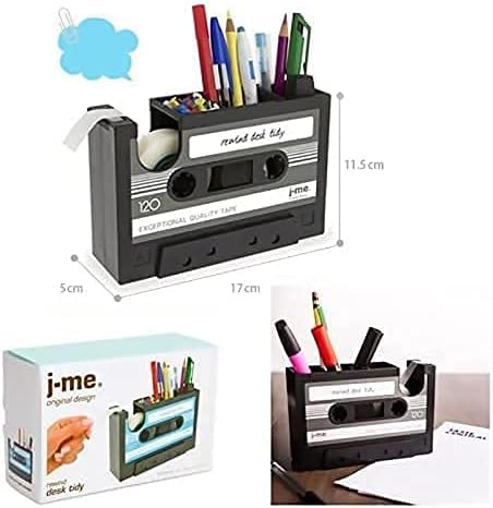Retro Cassette Tape Pencil Holder - Multifunctional Pencil Holder - Creative Desk Organizer - Pencil Holder V1259-DP01-BO-568