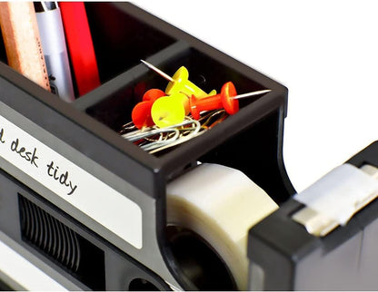 Retro Cassette Tape Pencil Holder - Multifunctional Pencil Holder - Creative Desk Organizer - Pencil Holder V1259-DP01-BO-568