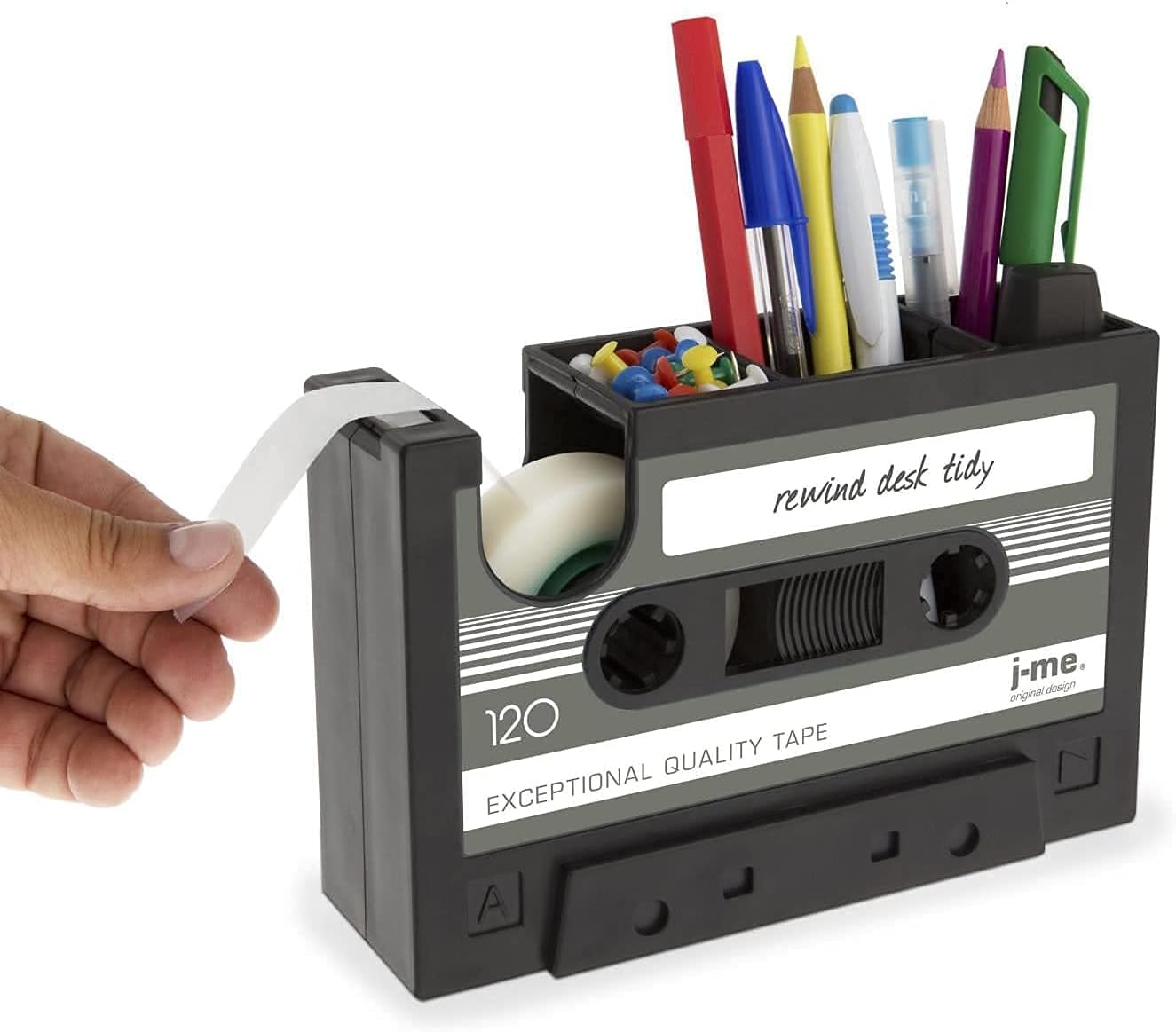 Retro Cassette Tape Pencil Holder - Multifunctional Pencil Holder - Creative Desk Organizer - Pencil Holder V1259-DP01-BO-568