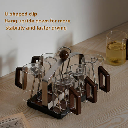 Stainless steel holder - sturdy and dries quickly - removable drip tray - suitable for coffee V1259-DP01-BO-581