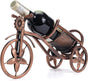 Floating wine rack - Wine rack with stainless steel chain - Metal table wine rack - Silver freestanding table V1259-DP01-BO-587
