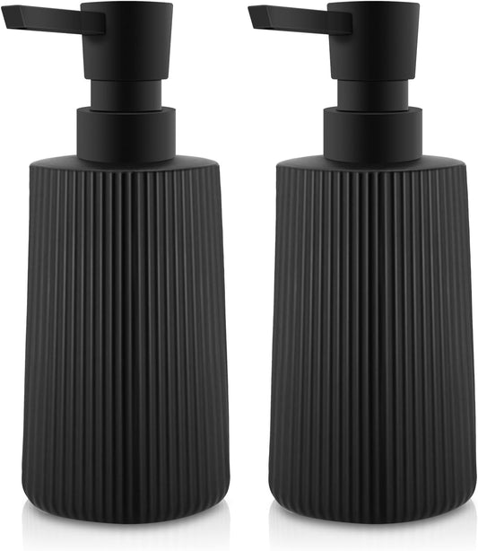Soap Dispenser - Black Soap Dispenser for Detergent - Kitchen Soap Dispenser - With Press Dispenser - V1259-DP01-BO-597
