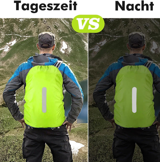 Rain covers for backpacks with reflective strips - capacity 15 litres to 100 litres - waterproof and V1259-DP01-BO-607