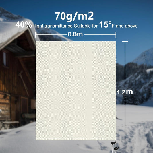 Winter protection shoes for potted plants against frost (2 sets) - 80x120 cm - Winter tent for plants with V1259-DP01-BO-608