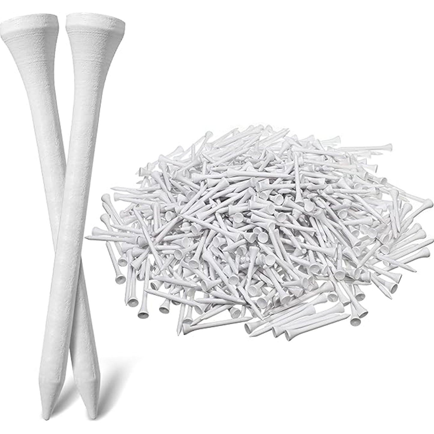 Golf Tees - Wit - Wooden - 50 Pins V1259-DP01-BO-69