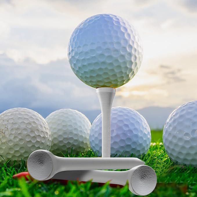 Golf Tees - Wit - Wooden - 50 Pins V1259-DP01-BO-69