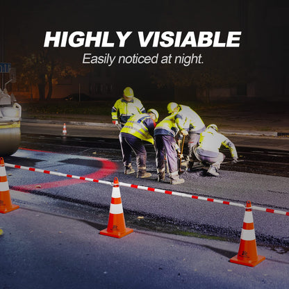 Telescopic pole - 1-pack 4' to 6.9' telescopic cone pole - for parking areas - retractable barrier for V1259-DP01-BO-7