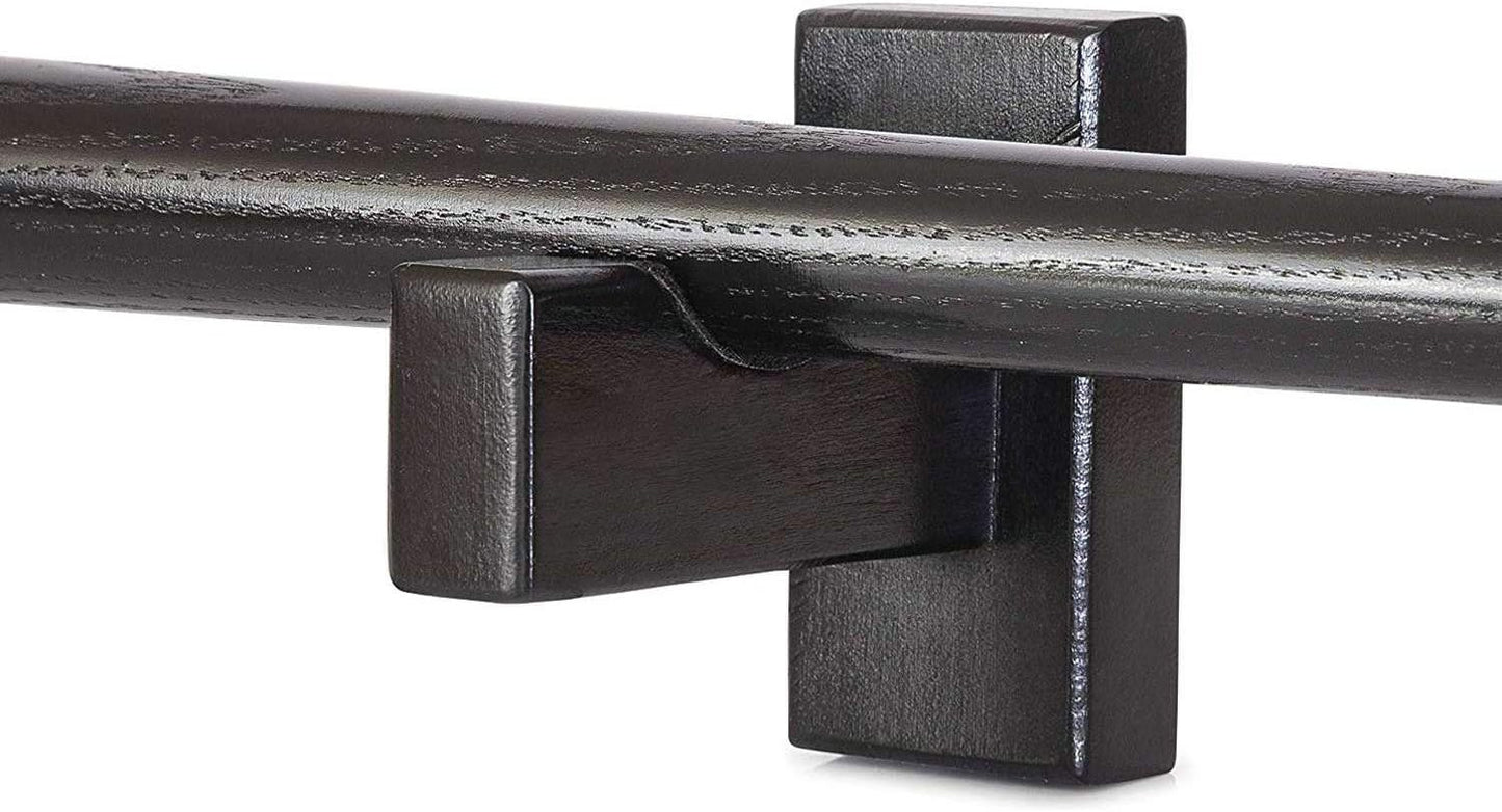 Display standard - Black - Baseball bat display standard - Baseball bat holder - Wall mounting - Horizontal V1259-DP01-BO-72