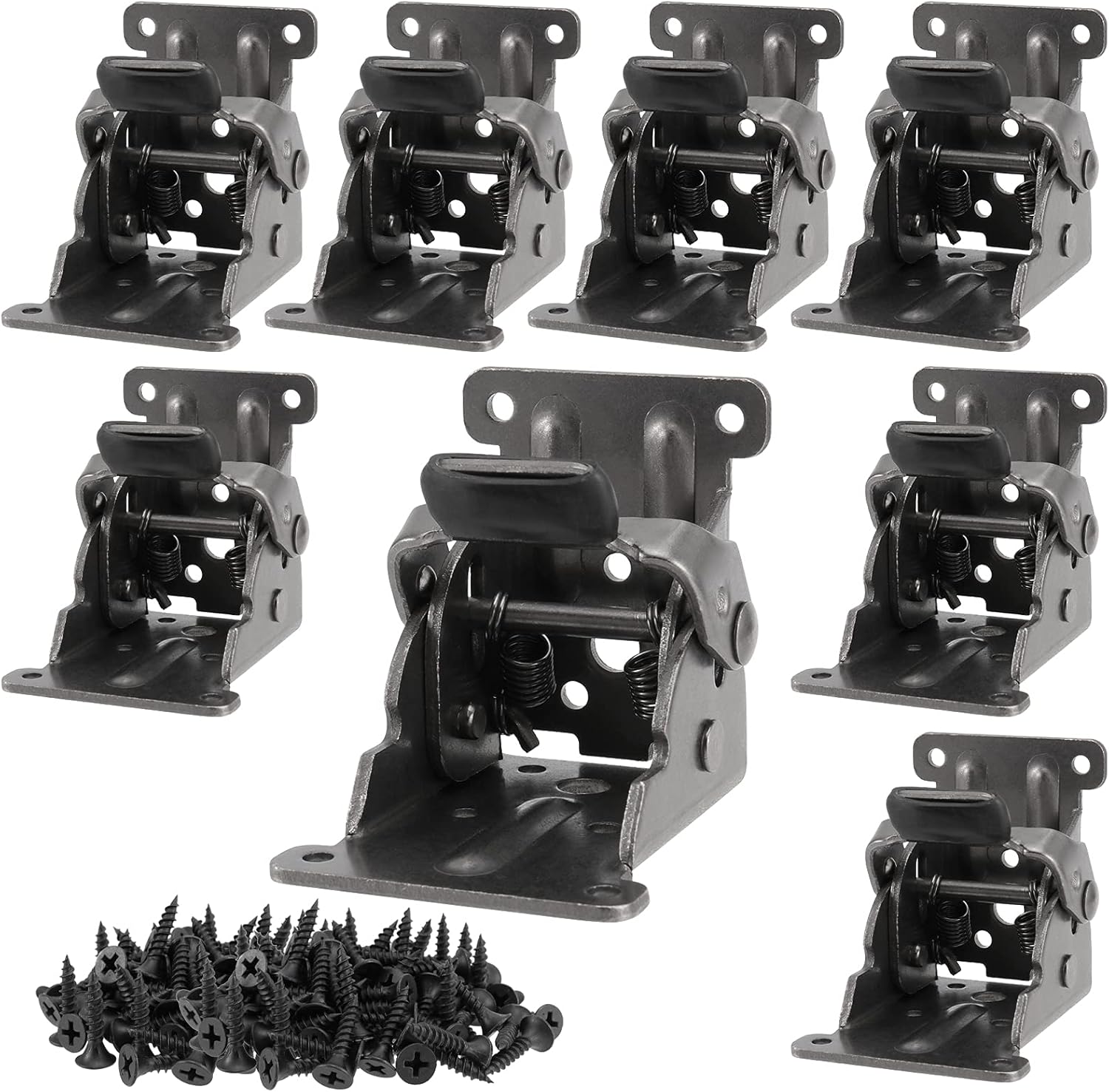 Table hinge - Folding hinge - 0-90 degree foldable - 8-pack - Lockable hinge - Lockable extension support V1259-DP01-BO-76