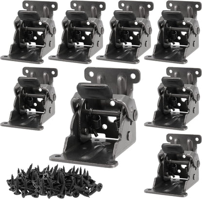 Table hinge - Folding hinge - 0-90 degree foldable - 8-pack - Lockable hinge - Lockable extension support V1259-DP01-BO-76