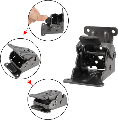 Table hinge - Folding hinge - 0-90 degree foldable - 8-pack - Lockable hinge - Lockable extension support V1259-DP01-BO-76