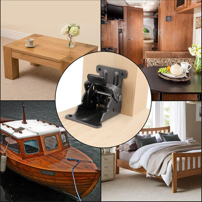 Table hinge - Folding hinge - 0-90 degree foldable - 8-pack - Lockable hinge - Lockable extension support V1259-DP01-BO-76