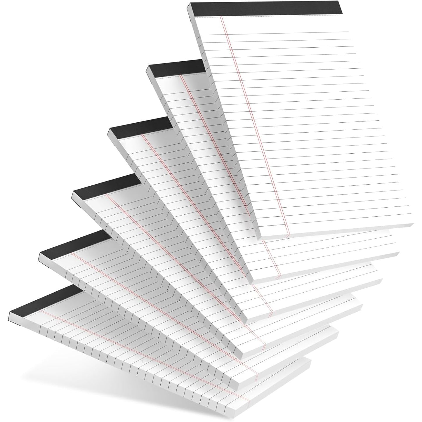 Notebooks - Notebooks - 5x8 inch - Notepads - 6-pack - for work, study, daily notes, checklists, lined V1259-DP01-BO-81
