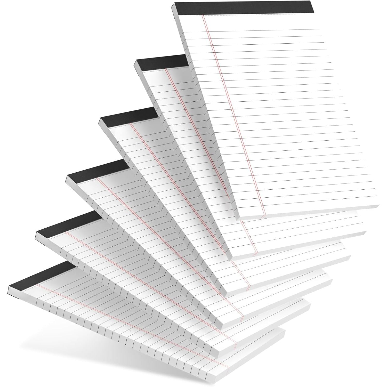 Notebooks - Notebooks - 5x8 inch - Notepads - 6-pack - for work, study, daily notes, checklists, lined V1259-DP01-BO-81
