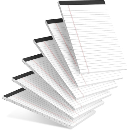 Notebooks - Notebooks - 5x8 inch - Notepads - 6-pack - for work, study, daily notes, checklists, lined V1259-DP01-BO-81