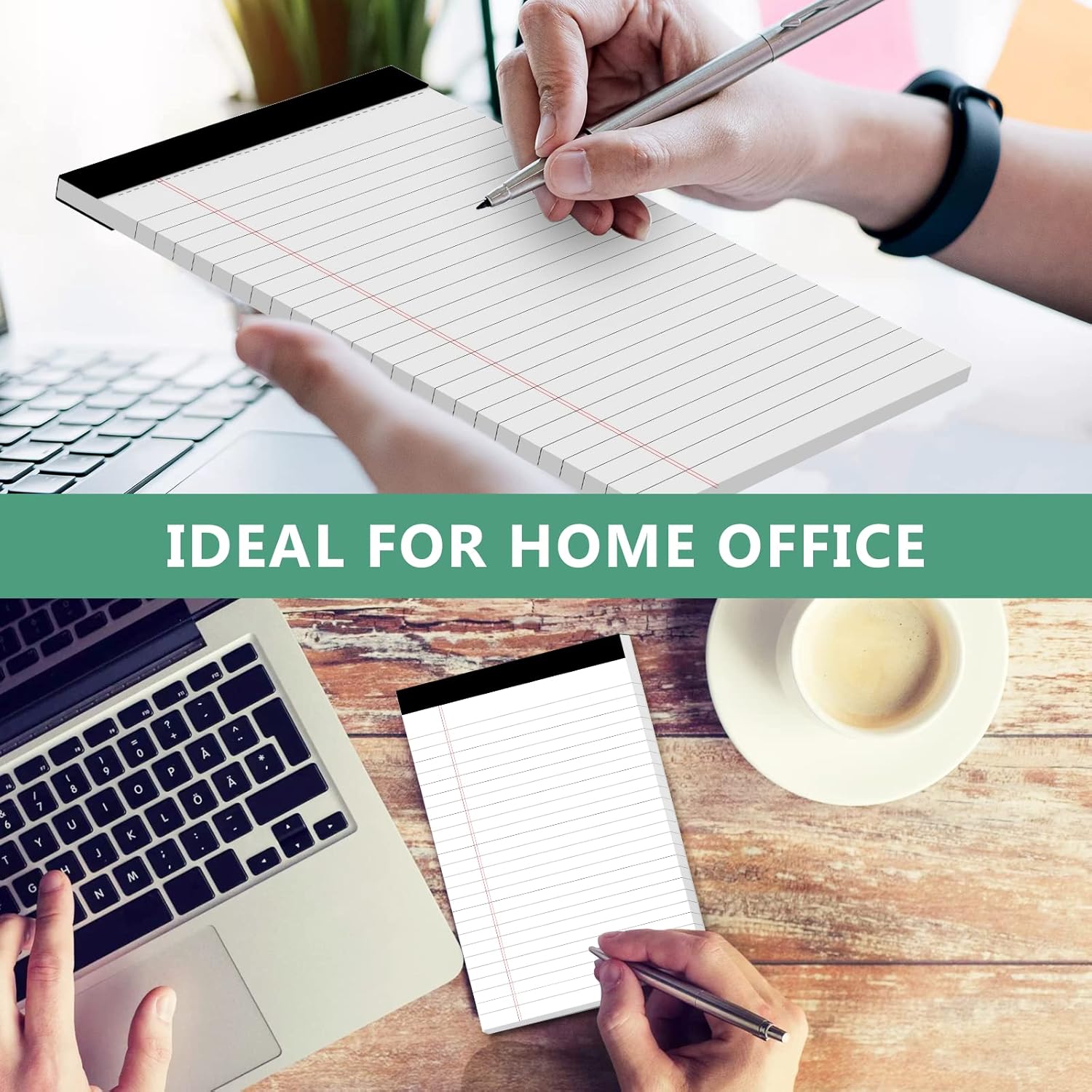 Notebooks - Notebooks - 5x8 inch - Notepads - 6-pack - for work, study, daily notes, checklists, lined V1259-DP01-BO-81