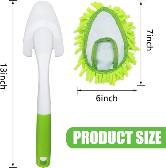 Cloth brush - Microfiber cloth - Hand-washable cloth - With 4 replaceable microfiber heads - Can be used wet V1259-DP01-BO-84