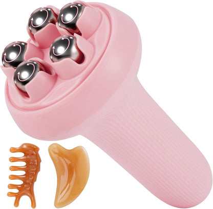 Massager - Portable Lymph Massage Roller - Neck Roller - Massage Tool - Helps Release Muscles, Face and Body V1259-DP01-BO-85