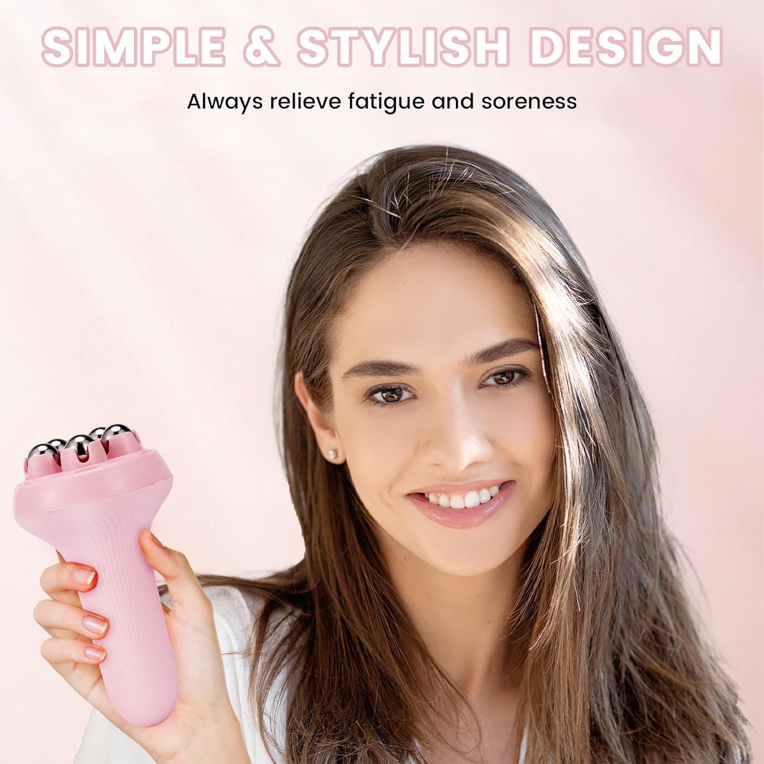 Massager - Portable Lymph Massage Roller - Neck Roller - Massage Tool - Helps Release Muscles, Face and Body V1259-DP01-BO-85