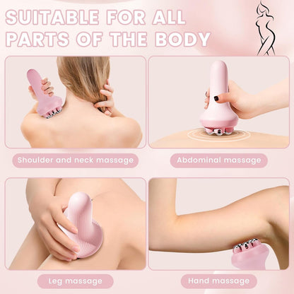 Massager - Portable Lymph Massage Roller - Neck Roller - Massage Tool - Helps Release Muscles, Face and Body V1259-DP01-BO-85