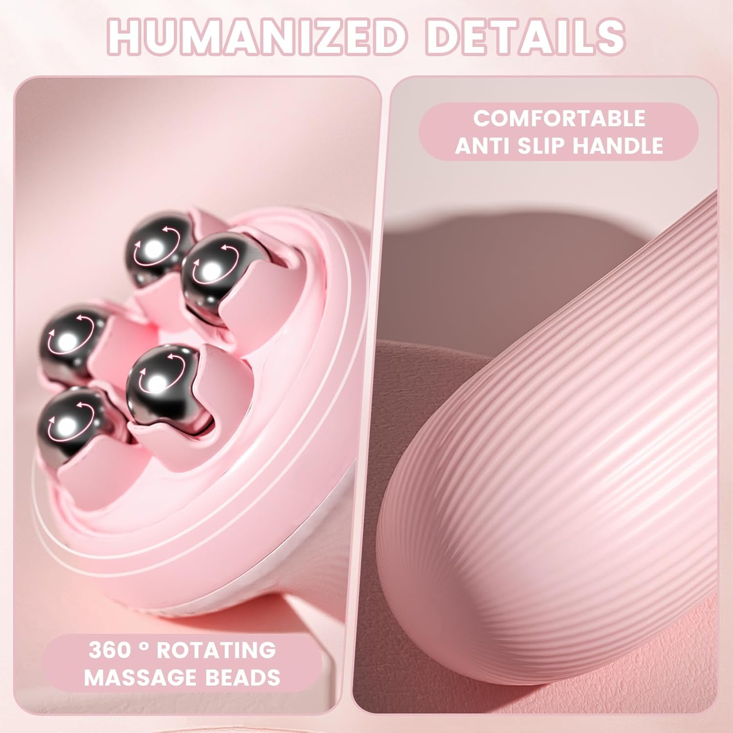 Massager - Portable Lymph Massage Roller - Neck Roller - Massage Tool - Helps Release Muscles, Face and Body V1259-DP01-BO-85