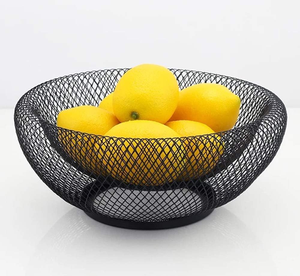 Fruit bowl - Mesh fruit bowl - Decorative fruit basket - Metal - Candy bowl - Suitable for kitchen, V1259-DP01-BO-96