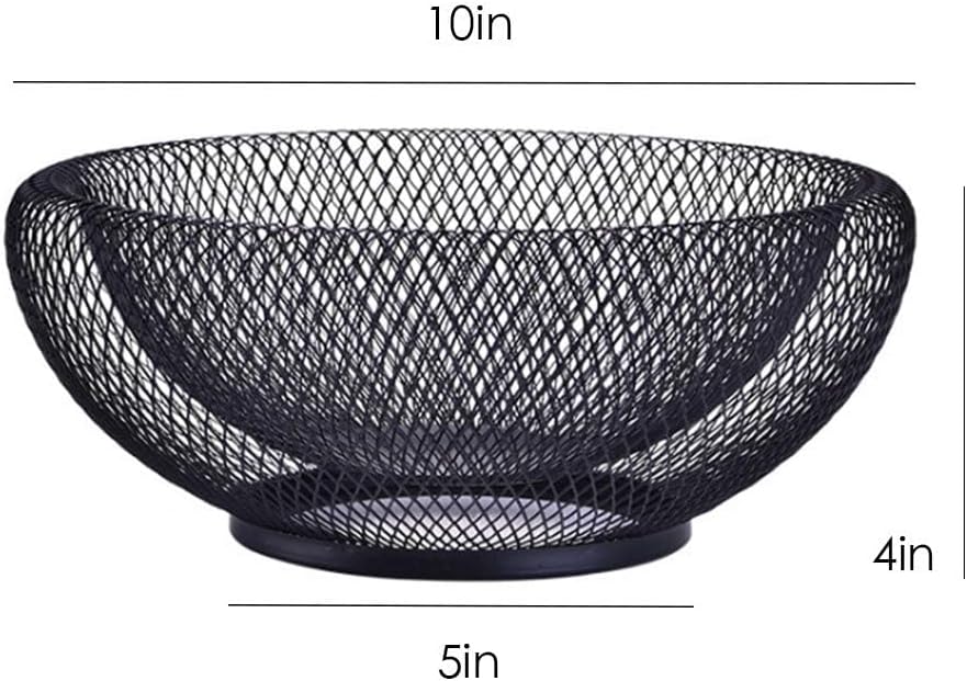 Fruit bowl - Mesh fruit bowl - Decorative fruit basket - Metal - Candy bowl - Suitable for kitchen, V1259-DP01-BO-96